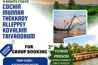 5 Nights 6 Days Cochin Munnar Thekkady Alleppey Kovalam Trivandrum Tour Packages — Sivasudar…