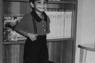 A young Yuvern Sundram