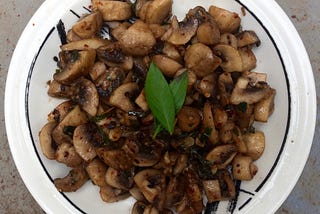 Chilli garlic mushroom stir-fry
