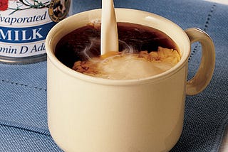 Lukewarm Evaporated Milk Coffee