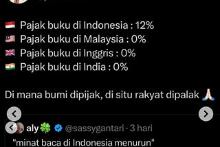 Buku Semakin Mahal, Literasi Indonesia Semakin Sulit Tumbuh