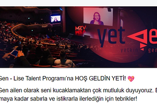 Bir Yeti’nin Gözünden YetGen Lise Talent Programı 🤩