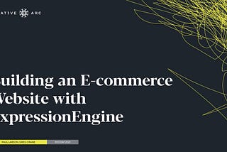 Building an E-commerce Website With ExpressionEngine, Part 1
