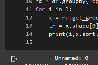 A random snip of my python code