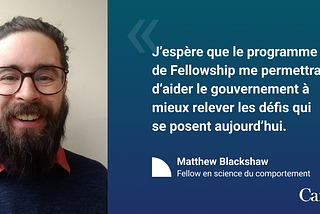 Rencontrez le Fellow en science du comportement de l’UII: Matthew Blackshaw