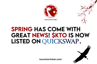 Kounotori Secures Listing on Quickswap