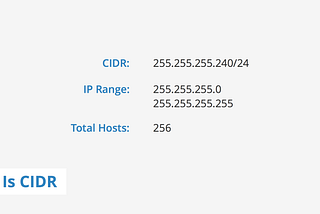 WHAT is CIDR actually?