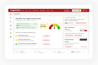 Magicbricks Agent Dashboard Revamp