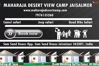 Desert camp in jaisalmer Maharaja camp