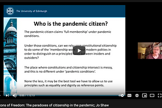 Citizenship and the Pandemic