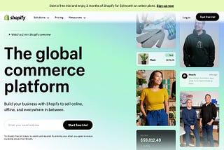 Shopify Official Homepage