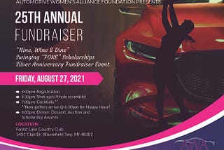 LEADING WOMEN IN AUTOMOTIVE AND THEIR GUESTS TO GATHER FOR AWAF 25TH ANNIVERSARY CHARITY GOLF…