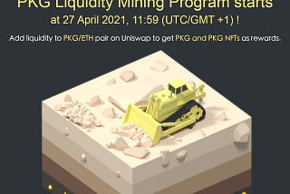 PKG Token (PKG) Liquidity Mining Program starts
