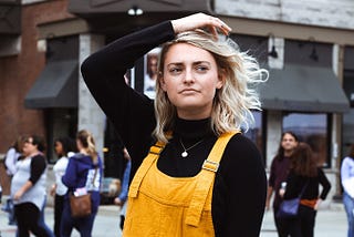 Creative person in the city