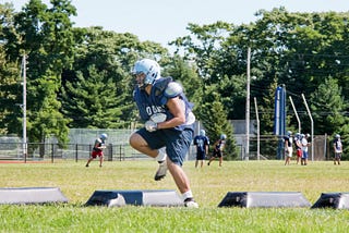 Das Training eines American-Football Spielers