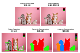 常見電腦視覺 (Computer Vision) 的任務分類