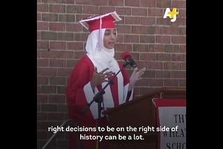 This Student faced Islamophobic harassment after her graduation speech.