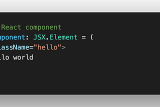 Simple React component