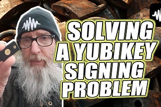 Trying to verify a Yubikey signature