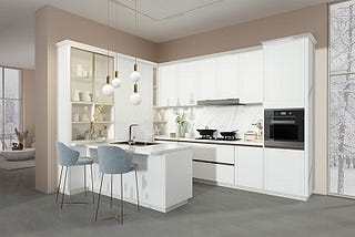 WHITE KITCHEN CABINET