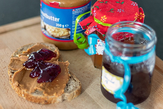 Peanut Butter and Mixed Berry Jam