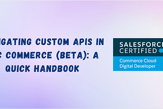 Exploring Custom APIs in B2C Commerce (Beta): A Comprehensive Guide