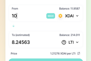 LTI Token is now available on Honeyswap