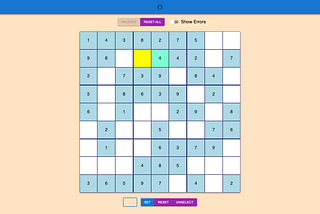 How I built a web-based Sudoku app