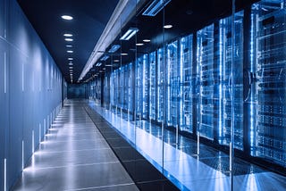 A server room with racks of servers. Photo by Nikada/Getty Images