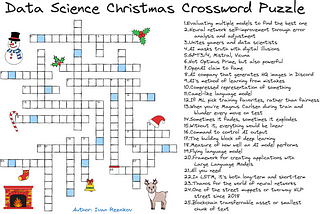 Data Science Christmas Crossword Puzzle