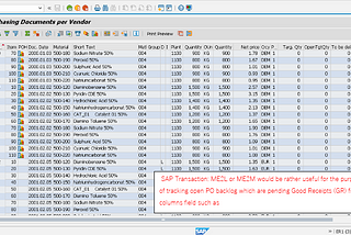 Title: 3-way match (GR-IV mismatch issue resolution using SAP) as analysis method for a list of…