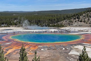 Grand Prismatic Spring from the Overlook