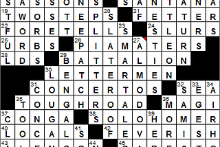 NYT Crossword Puzzle Constructor