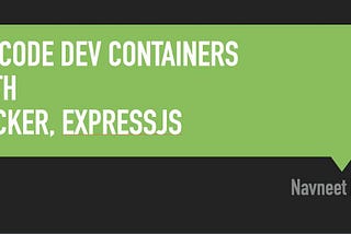 Debugging ExpressJS app with Docker and Visual Studio Code DevContainers