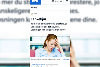 Faksimilie fra nrk.no