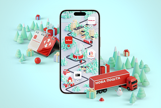 Case Study: Nova Post. UI Design and 3D for Interactive Christmas Advent Calendar