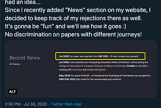 Why I share my paper rejection (from a junior researcher’s perspective)