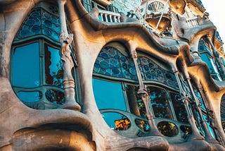 Casa Batlló, house designed by Gaudí