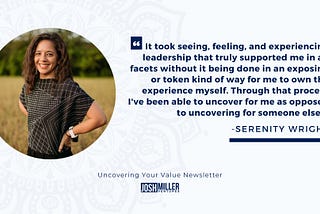 Serenity Wright on covering at school, leveraging your cultural experience, and uncovering for…