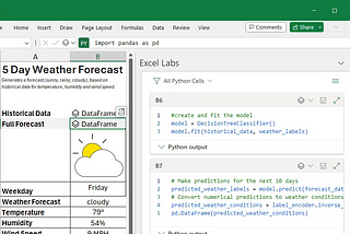 The Python programming language is being integrated into Excel