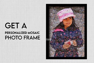 mosaic photo frame