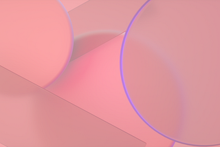 Abstract image of pink bubbles overlapping