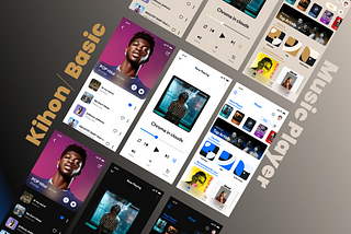 Kihon The Basic Music Player Design(Figma Project Link)