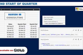 END OF QUARTER AND START OF QUARTER