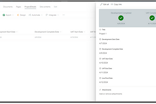 Project Management using Form Formatting: Creating a step-by-step form in SharePoint