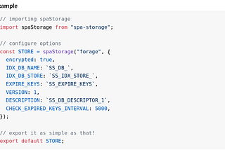 SPA-Storage a Plugin for Svelte and Pinia Browser Storage