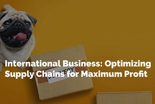 International Business: Optimizing Supply Chains for Maximum Profit