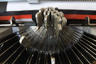 Manual typewriter clogged