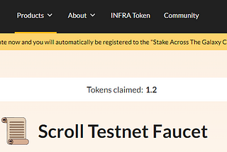 How to get Faucet tokens for Scroll Testnet on Bwarelabs