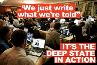 The Deep State. The mainstream media continues to deny and lie, despite the facts